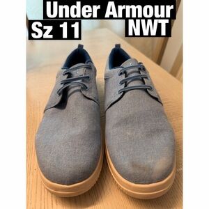 Under Armour Lt Blue Street Encounter Canvas Slip ons